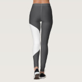 Katzenmutter Süßer Haustiername Dunkelgrau Weiß Ma Leggings (Rückseite)