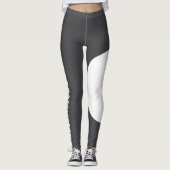 Katzenmutter Süßer Haustiername Dunkelgrau Weiß Ma Leggings (Vorderseite)