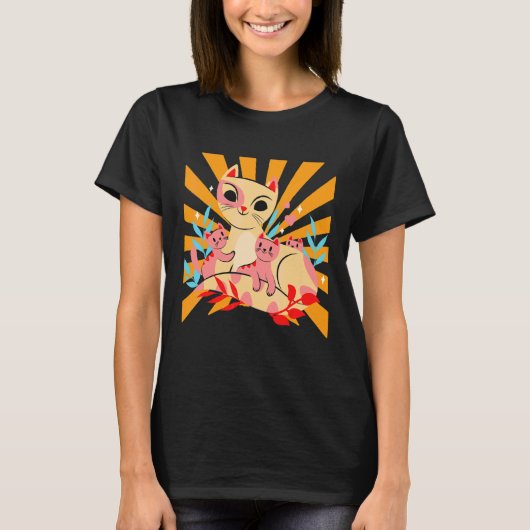Katzenmutter T-Shirt (Vorderseite)