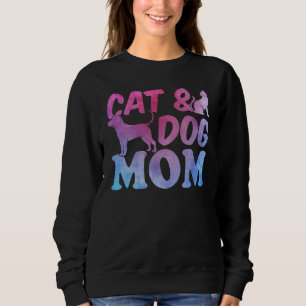 Katzenmutter und Hundemama Süße Katze Katze & Hun Sweatshirt
