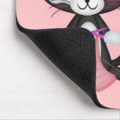 Katzenmutter Und Strickmaus Pad Mousepad (Ecke)