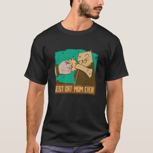 Katzenmutter, Verrückte Katzenmutter Langarm T-Shirt (Vorderseite)