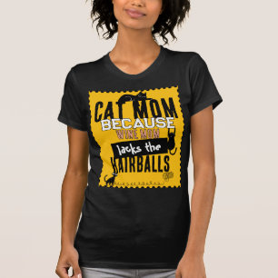 Katzenmutter vs Weinmutter Lustiger Katzenliebhabe T-Shirt