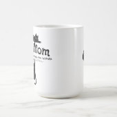 Katzenmutter Weil Wein-Mama Lustiger Spruch Kaffeetasse (Mittel)