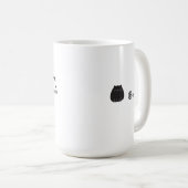 Katzenmutter Weil Wein-Mama Lustiger Spruch Kaffeetasse (VorderseiteRechts)