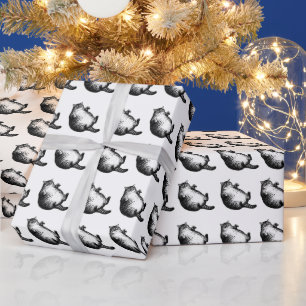 Katzenmutter zwar, aber nur Haut und Knochen für K Geschenkpapier