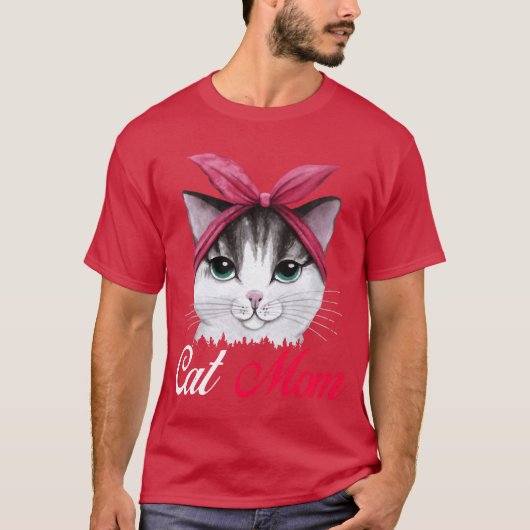 Katzenmütterchen Mutter T-Shirt (Vorderseite)