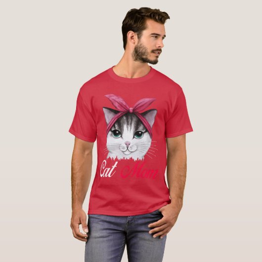 Katzenmütterchen Mutter T-Shirt (Vorne ganz)