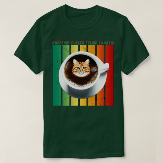 Katzenmütterkaffeesliebhaber 20 T-Shirt (Design vorne)