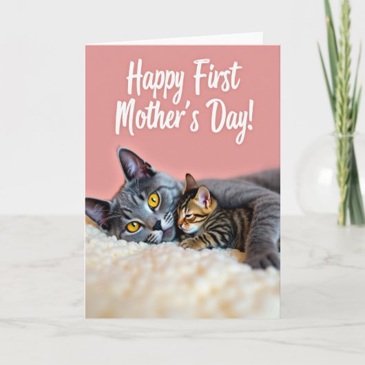 Katzenmuttertag Grußkarte Karte (Vorderseite)