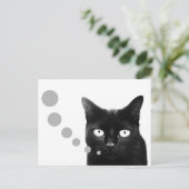 Katzennachricht Postkarte (Stehend Vorderseite)