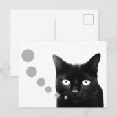 Katzennachricht Postkarte (Vorne/Hinten)