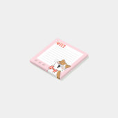 Katzennachrichten singen post-it klebezettel (angewinkelt)