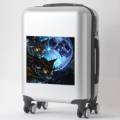 Katzennacht Aufkleber (Koffer)