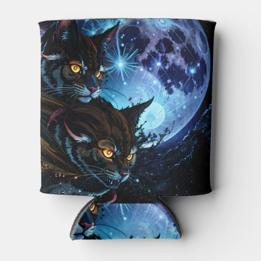 Katzennacht Dosenkühler (Vorderseite)