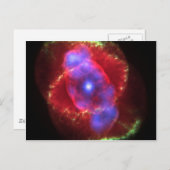 Katzennebel leuchtet postkarte (Vorne/Hinten)