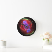 Katzennebel leuchtet runde wanduhr (Zuhause)