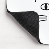 Katzennebelkontur Mousepad (Ecke)