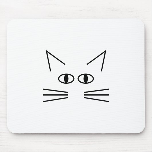 Katzennebelkontur Mousepad (Vorne)