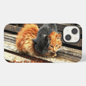 Katzennickerchen iPhone Hülle (Rückseite (Horizontal))