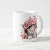 Katzennickerchen Jumbo-Tasse (Vorderseite Rechts)