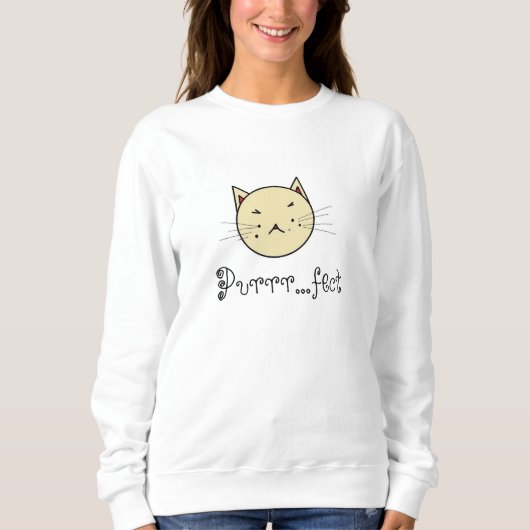 Katzenoberteil Sweatshirt (Vorderseite)