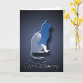 Katzenotter-Beileid für Haustiere Karte (Gelbe Blume)