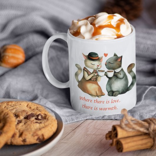 Katzenpaar Kaffeetasse