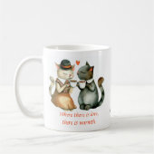 Katzenpaar Kaffeetasse (Links)