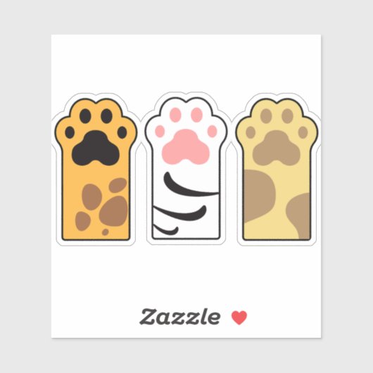 Katzenpaare Aufkleber (Blatt)