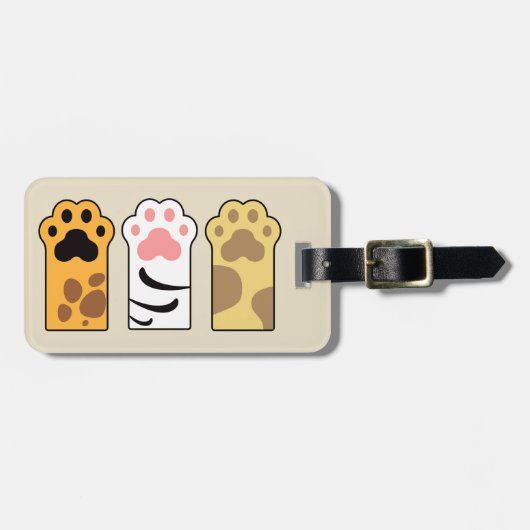 Katzenpaare Gepäckanhänger (Vorderseite horizontal)