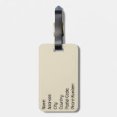 Katzenpaare Gepäckanhänger (Rückseite vertikal)