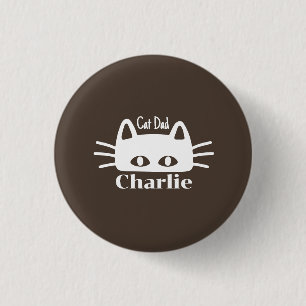 Katzenpapa benutzerdefinierter Katzenname Button