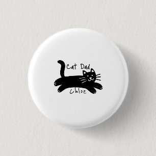 Katzenpapa benutzerdefinierter Katzenname Button