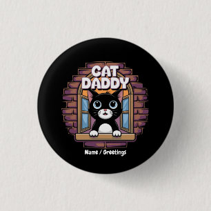 Katzenpapa Extraordinaire Der beste Katzenvater üb Button