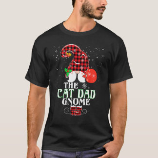 Katzenpapa Gnom Buffalo Kariert Passende Familie W T-Shirt