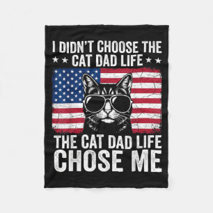 Katzenpapa-Leben hat mich auserwählt Amerikanische Fleecedecke