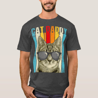 Katzenpapa Vintage Lustiger Katzenliebhaber Süße K T-Shirt