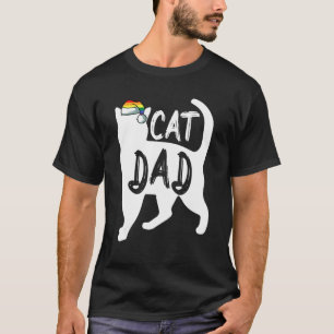 Katzenpapa Weihnachten Süß LGBT-Schwulen Stolz X-M T-Shirt