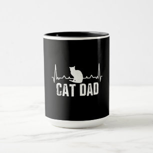 Katzenpapa zum Vatertag   Retro-Produkt für Katzen Tasse