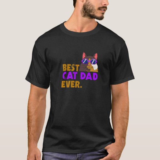 Katzenpapi Bester Katzenvater überhaupt 2 T-Shirt (Vorderseite)