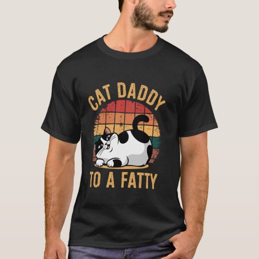 Katzenpapi für eine Dicke T-Shirt (Vorderseite)