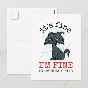 Katzenpapi Vatertagsgeschenk Postkarte