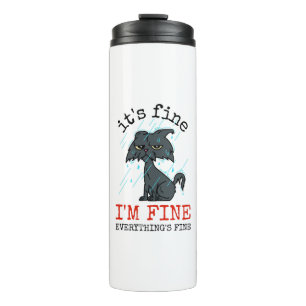 Katzenpapi Vatertagsgeschenk Thermosbecher