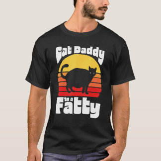 Katzenpapi zu einem Dicken! Lustiger Retro-80er-So T-Shirt