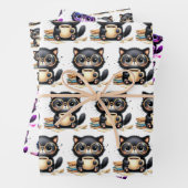 Katzenpapier und Kaffeeverpackungspapier Geschenkpapier Set (Beispiel)