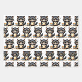 Katzenpapier und Kaffeeverpackungspapier Geschenkpapier Set (Vorderseite)