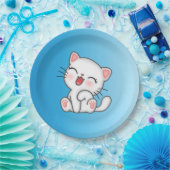 Katzenpapierplatte Pappteller (Party)