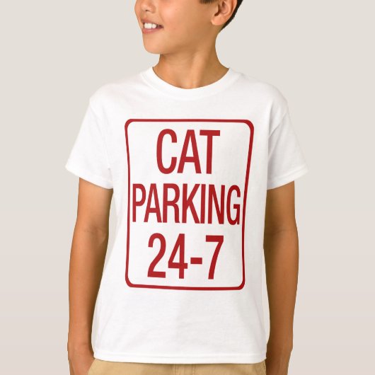 Katzenparkplatz T-Shirt (Vorderseite)