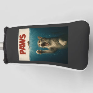 Katzenparodie: Katze jagt eine süße, verängstigte  Golf Headcover